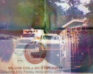 WMM 1977 August 16 ambulance leaving Gracelnad with woodpnael truck