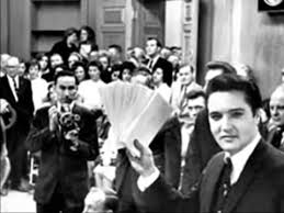 1962 Elvis handing out checks Memphis chariTY