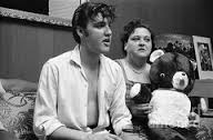 1956 elvis gladys holding teddy bear rare indeed