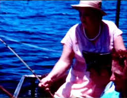 BIO 1956 Elvis with Gladys and Vernon fishing on boat